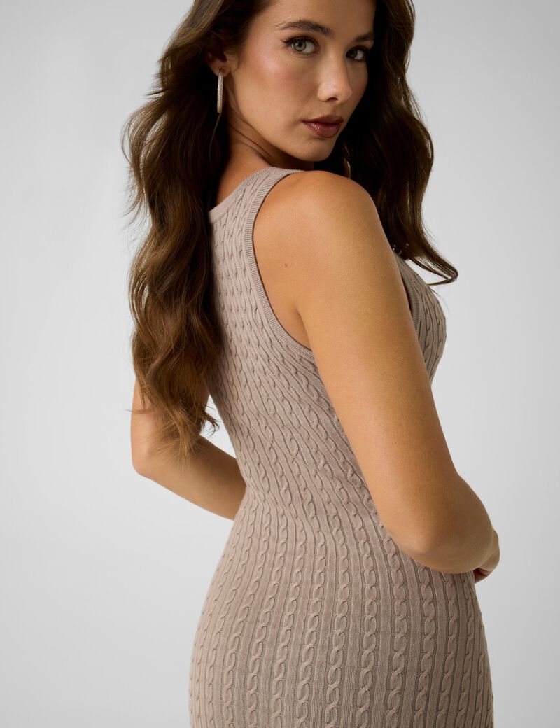 guess viscose blend maxi dress