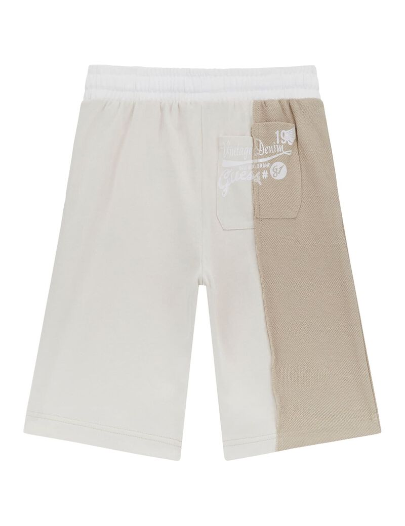 Color block oversize shorts