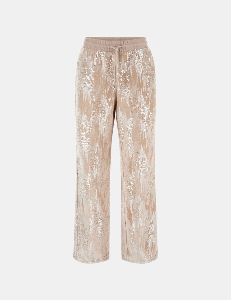 جيس wide leg sequin sweatpants