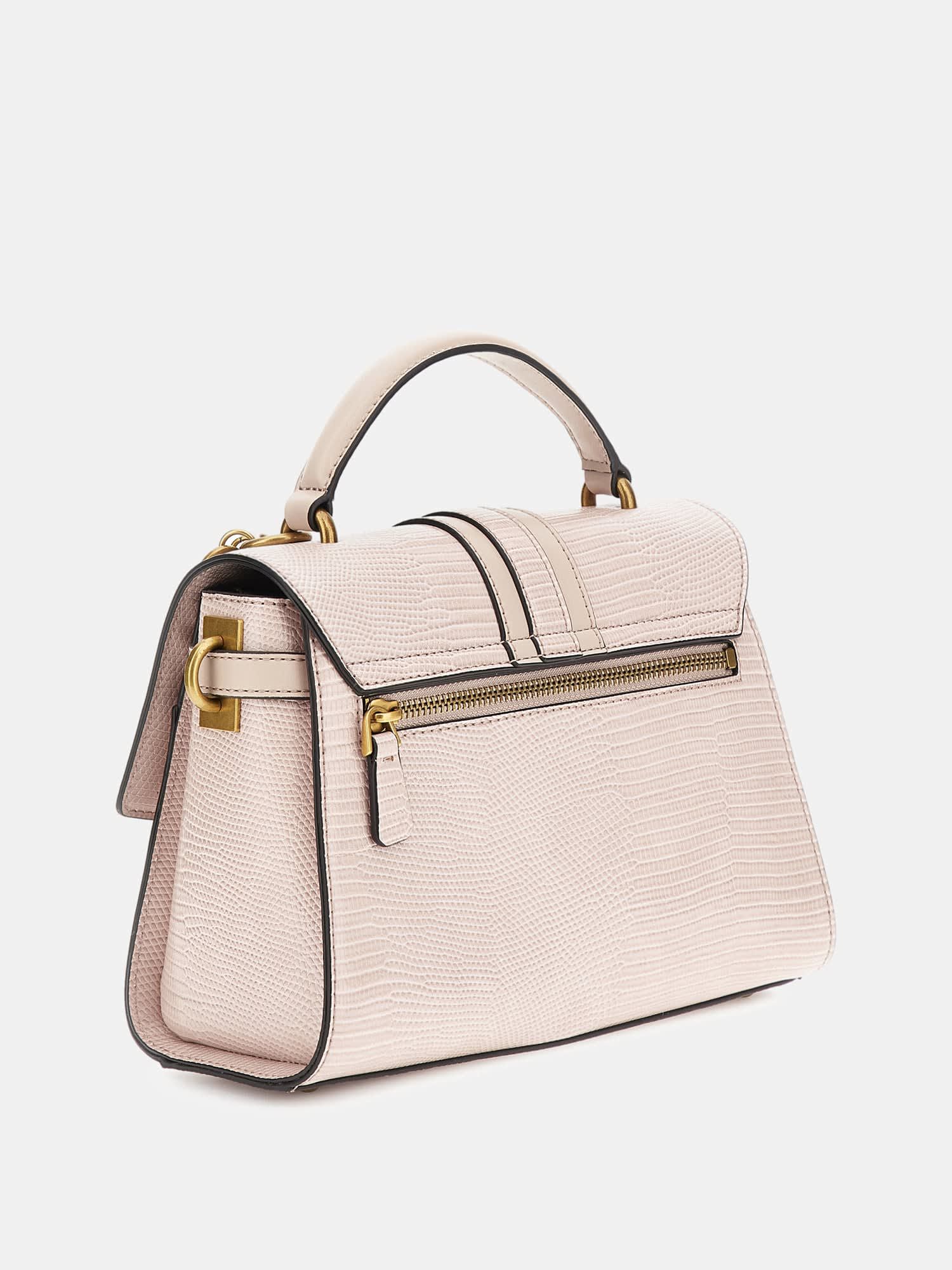Shop GUESS Online Ginevra python print mini handbag
