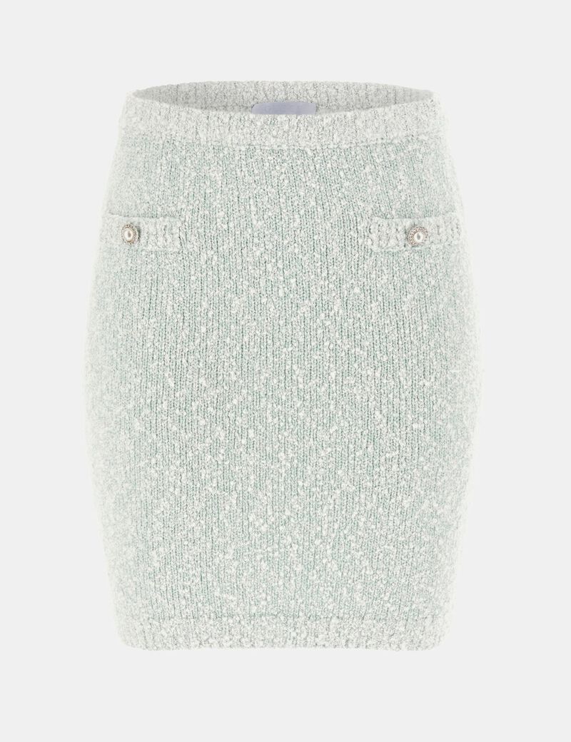 Bouclé mini sweater skirt