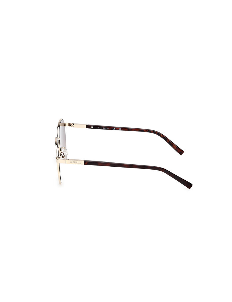 Oval metal sunglasses