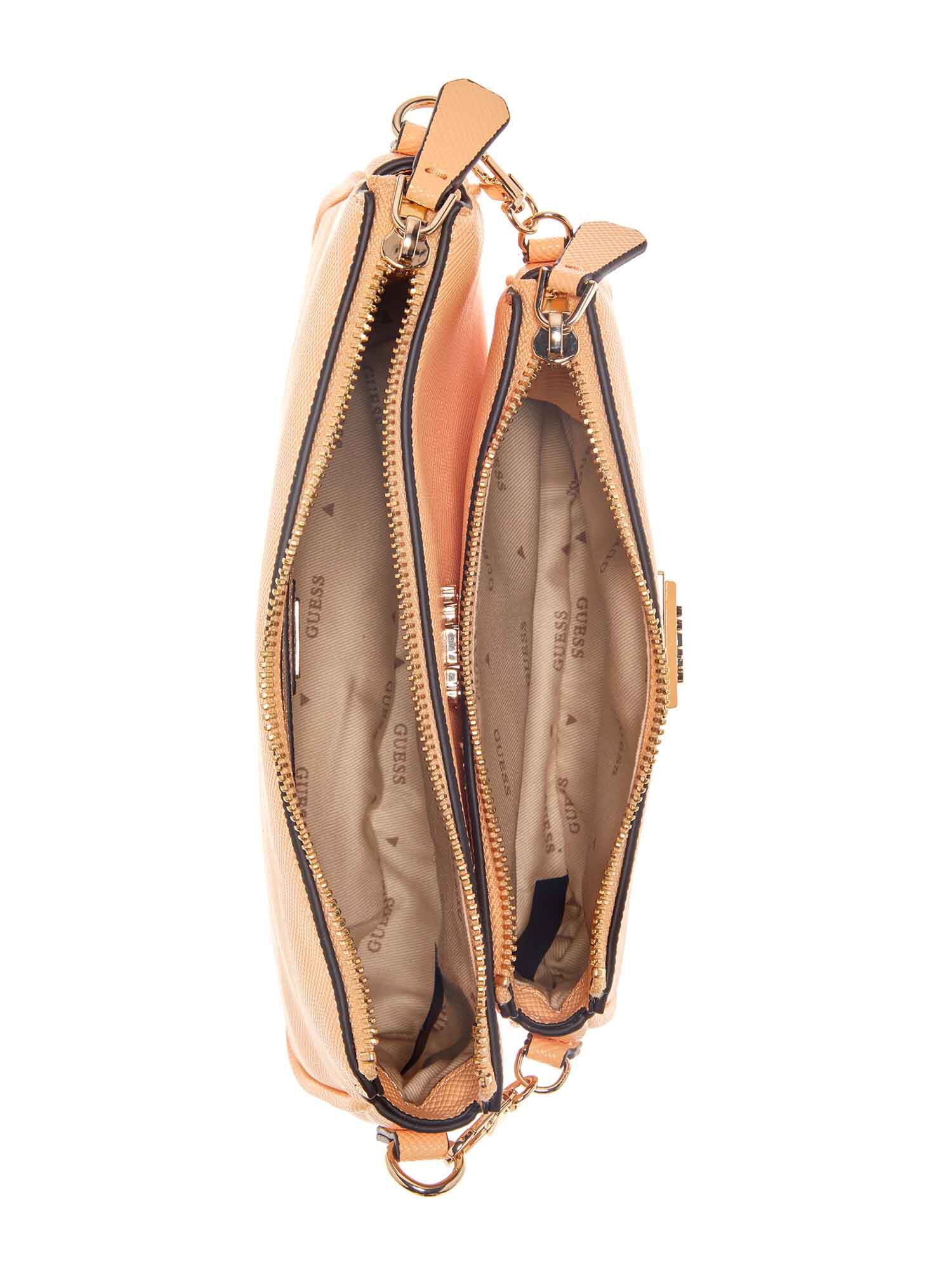 Shop GUESS Online Noelle Saffiano Mini Crossbody Bag