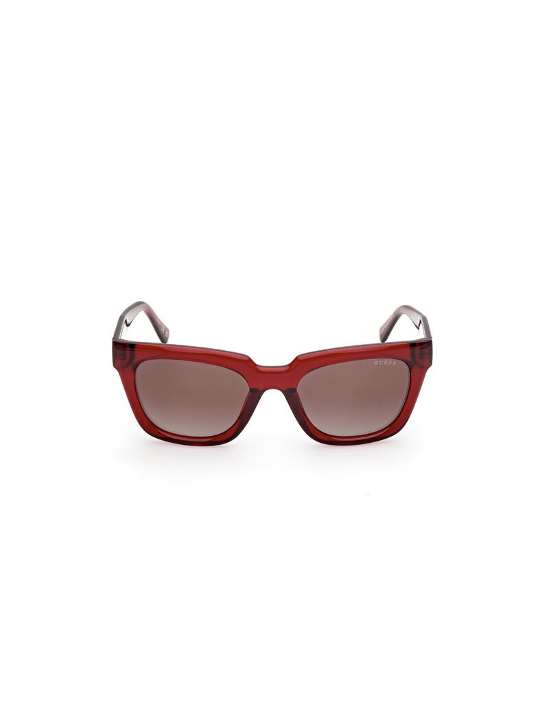 Square red gradient sunglasses
