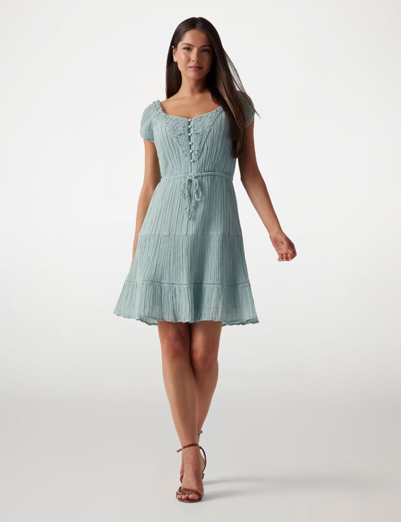 A-line gauze dress