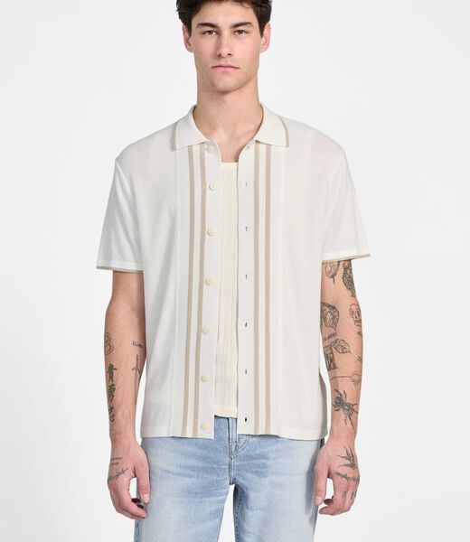 سترة بولو بأزرار أمامية