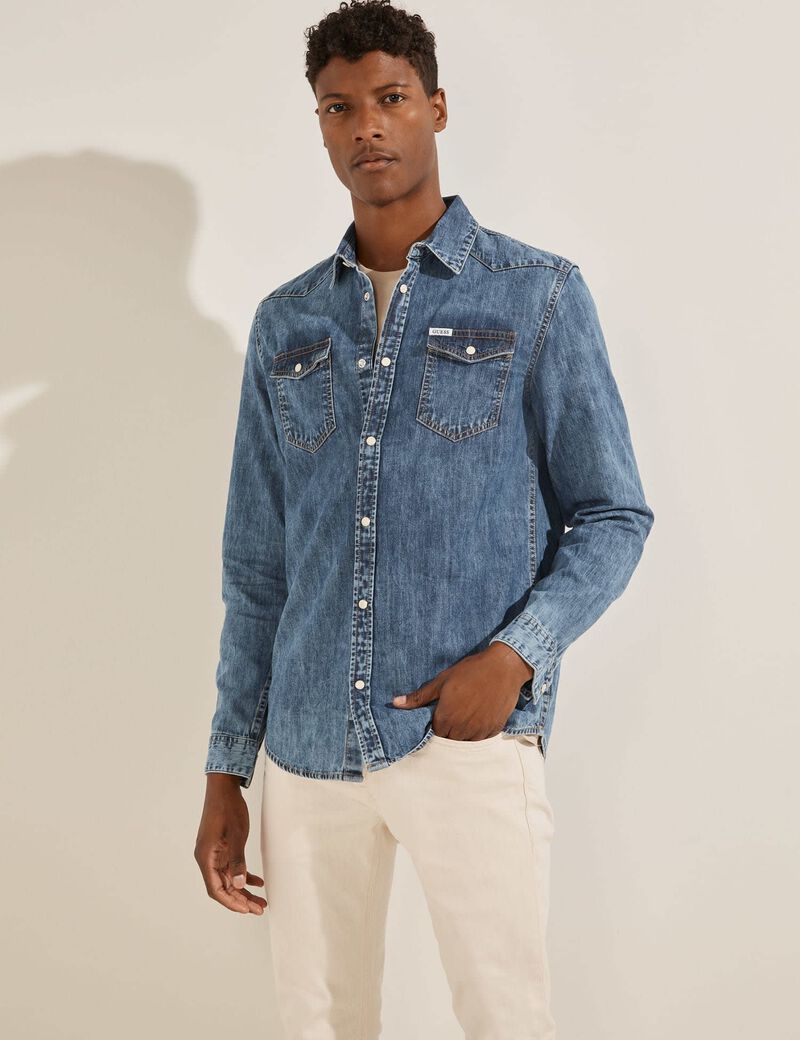 Slim Fit Denim Shirt