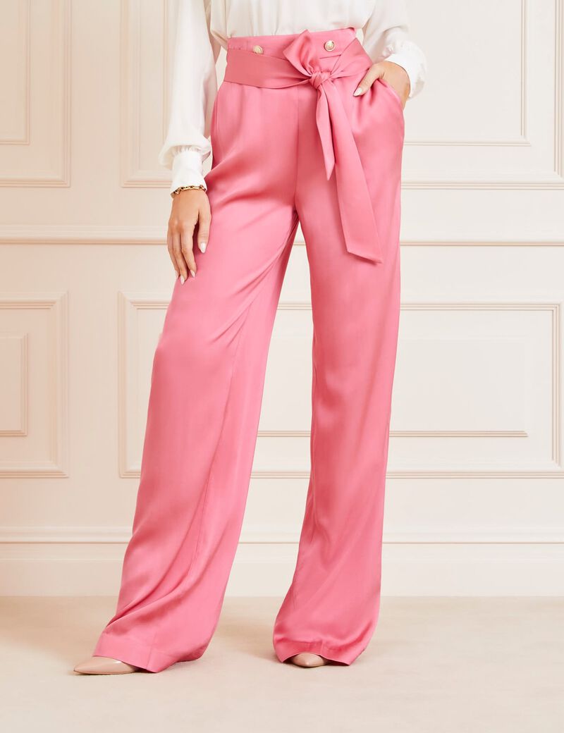 Marciano Satin Wide Leg Pants