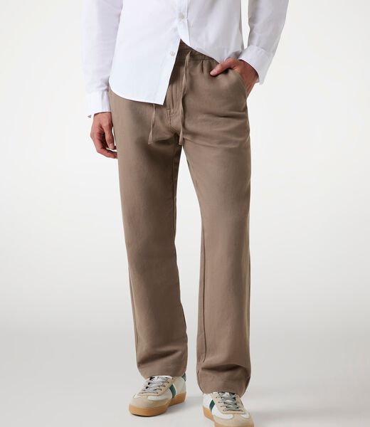 Linen blend relaxed pants