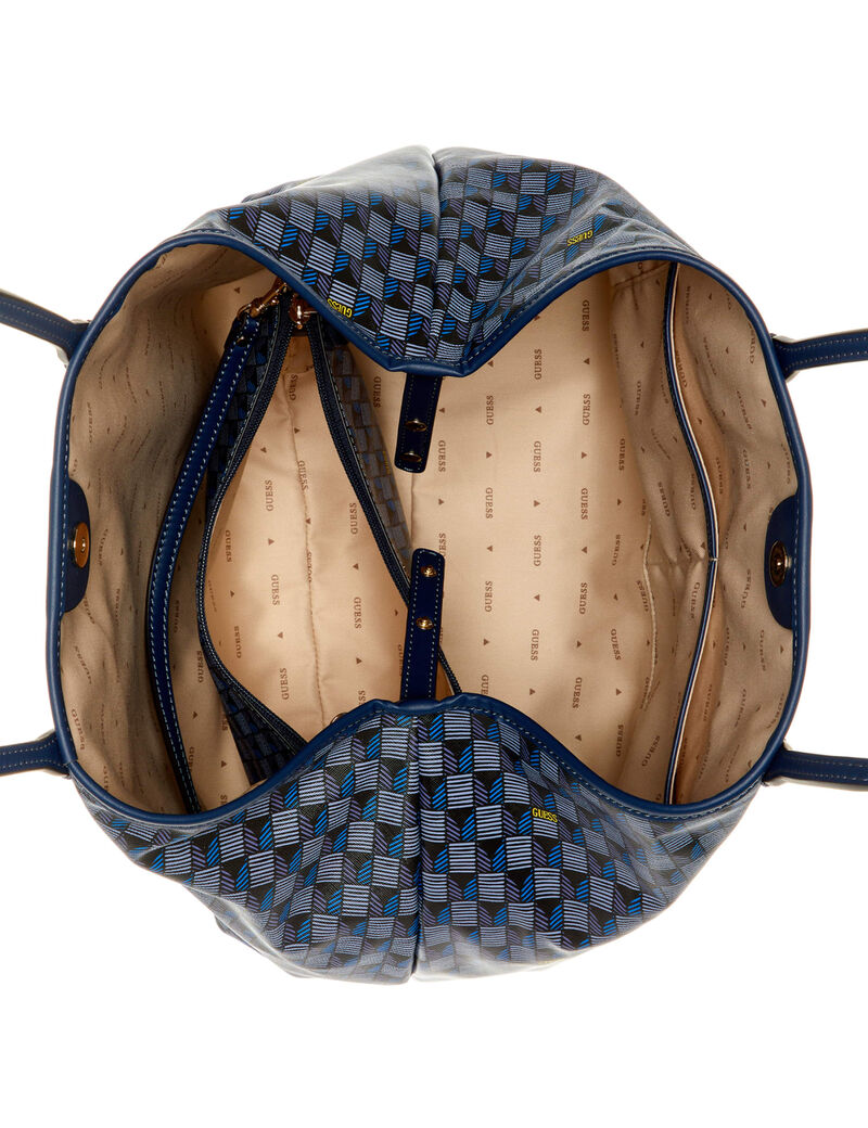 G Wave geometric-print shopper