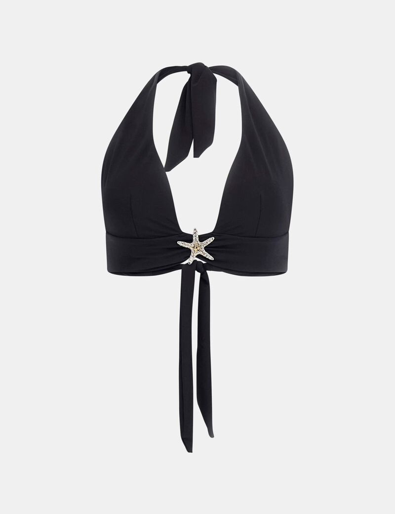 Starfish halter-neck bikini top