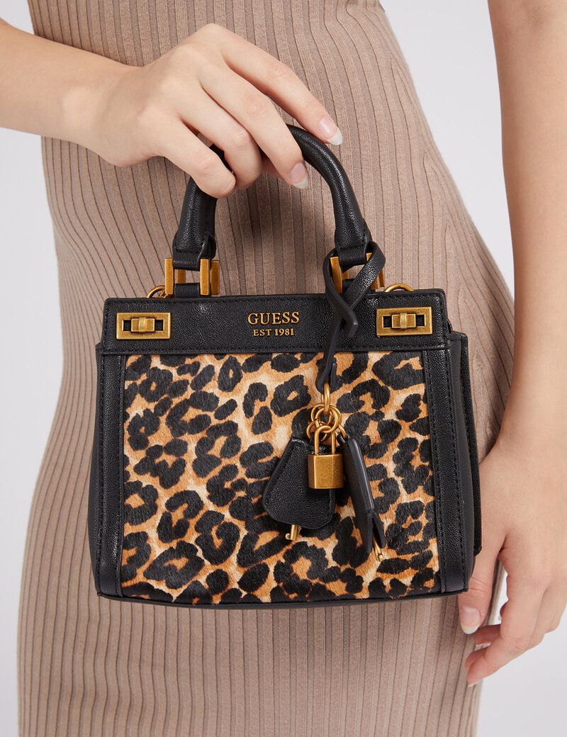 Guess Katey Mini Satchel in Black