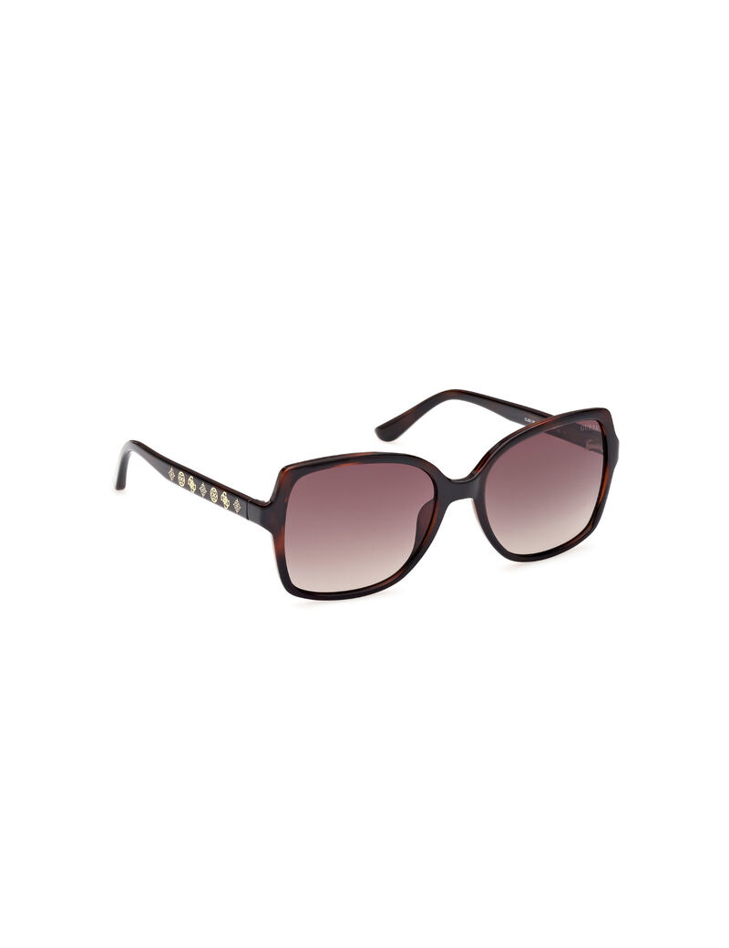 Injected Sun Glasses F Dark Havana Gradient Brown