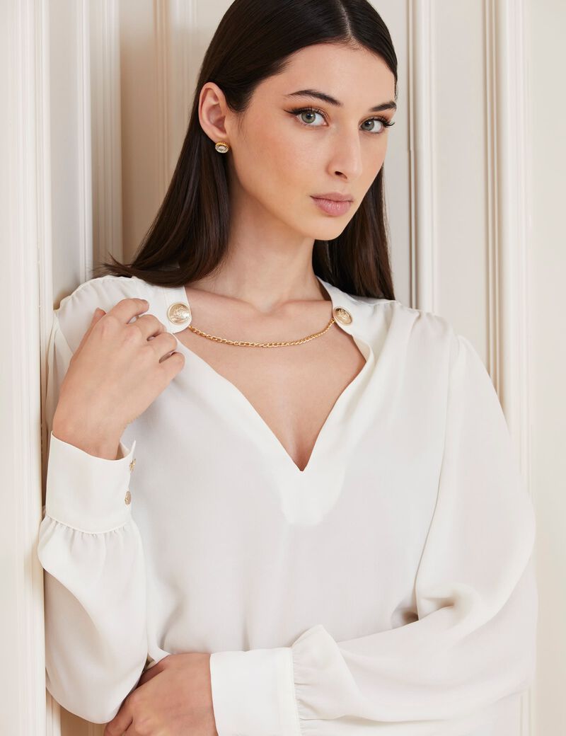 Marciano Chain Collar Blouse