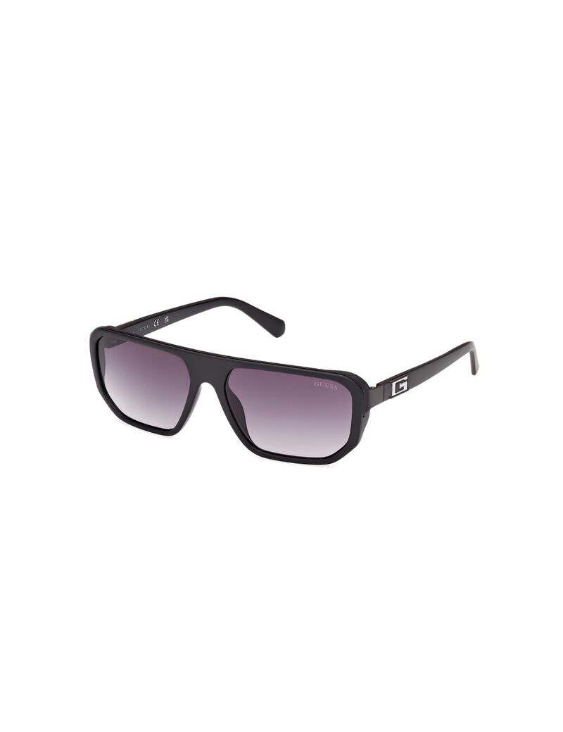 Injected Sun Glasses M Matte Black Gradient Smoke