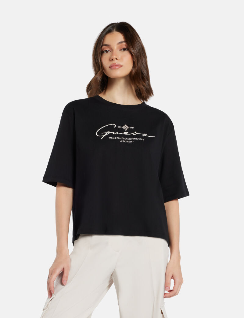 Guess signature boxy t-shirt