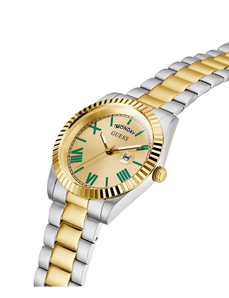 Mens 2-Tone Day/Date Watch