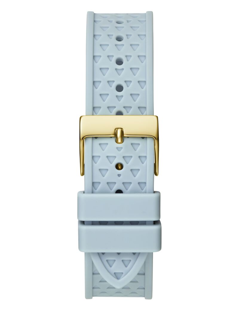 Blue Quartz Analog Silicone Watch