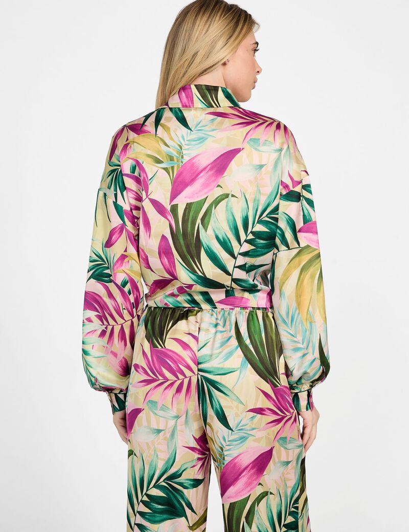 قميص ساتان قصير