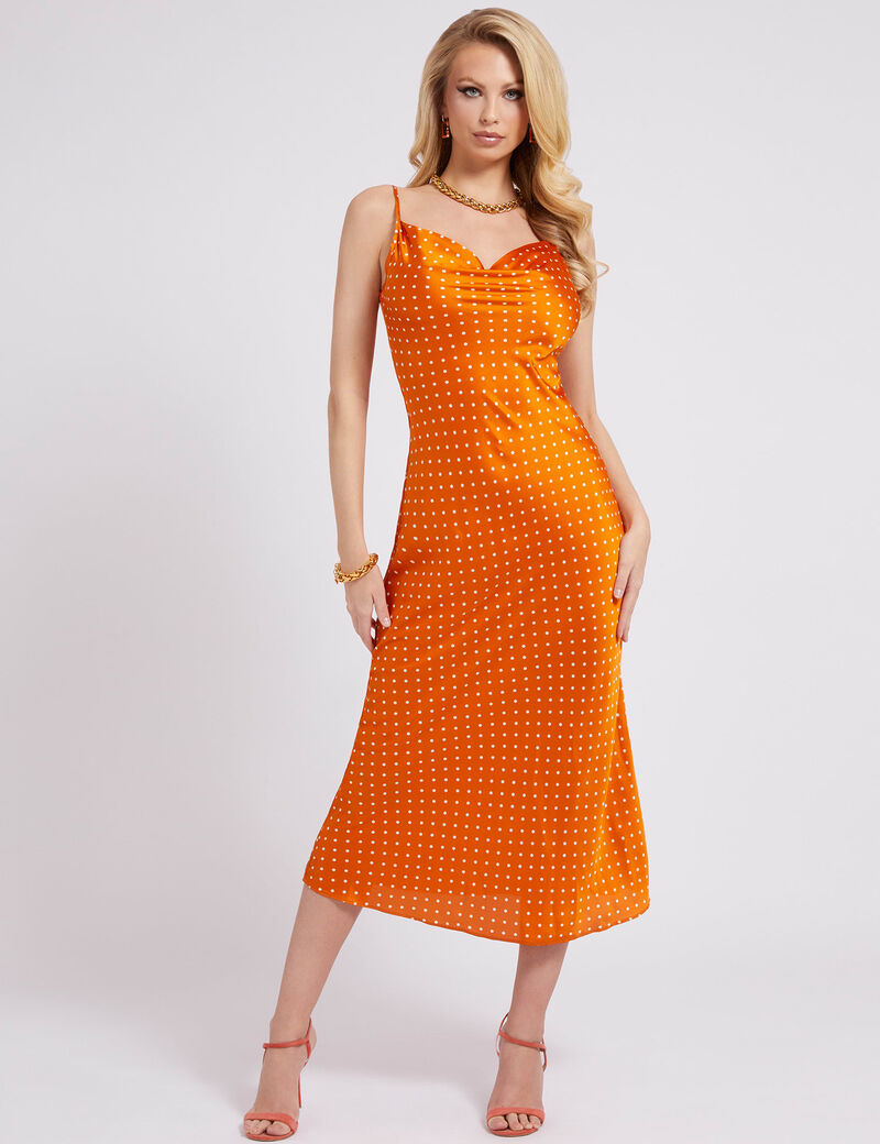 Dots Print Slip Dress