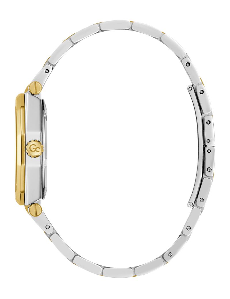 Gc Specials Women S 763 Mvmt Green Dail 10 Amt Silver Yellow Gold Stainless Steel Brct