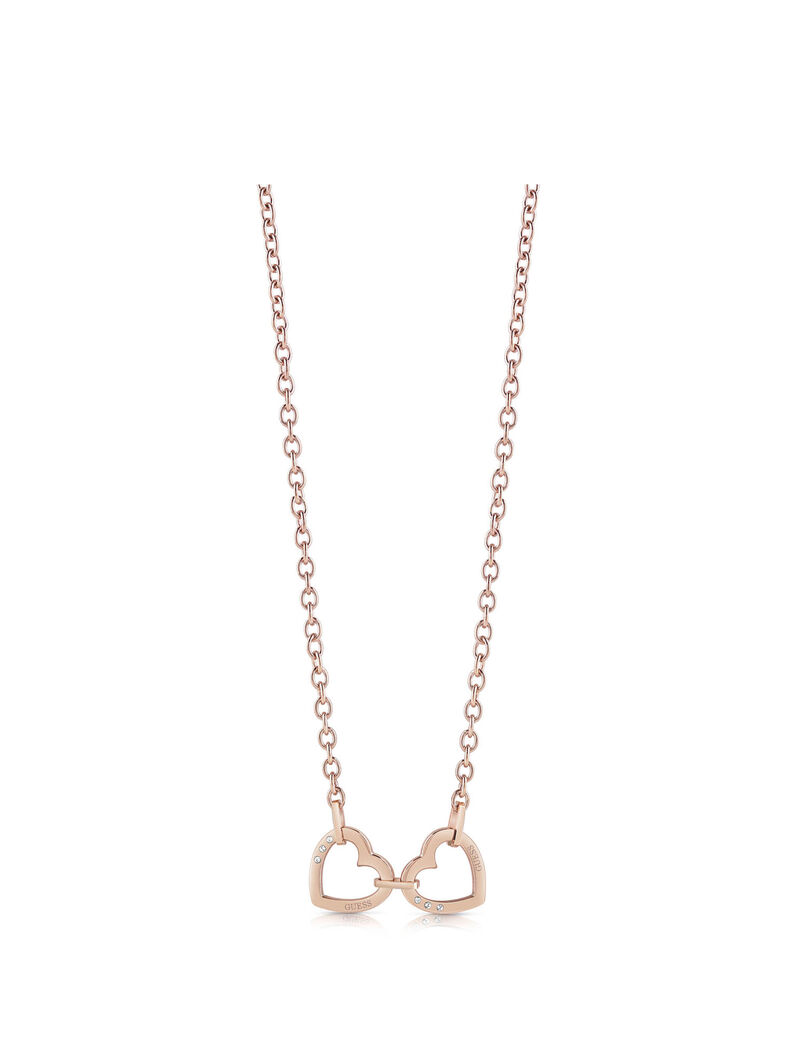 Rose Gold Double Heart Necklace