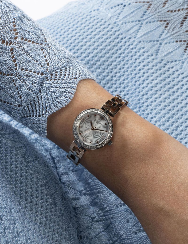 ساعة كوارتز تناظرية من الستانلس ستيل بلونين