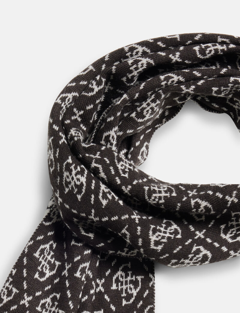 Silk-blend 4G logo scarf