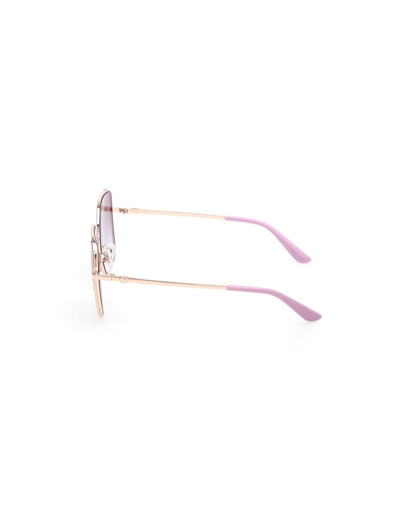 Butterfly beige gradient smoke sunglasses