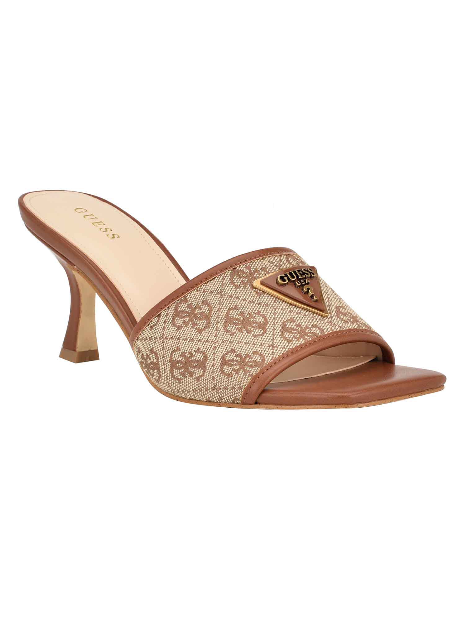 Shop GUESS Online Logo Heel Sandals