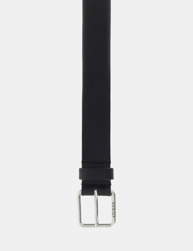 guess logo genuine leather belt