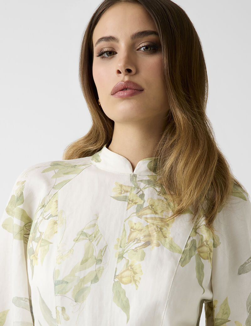 Miriam Belted Ls Maxi Dress