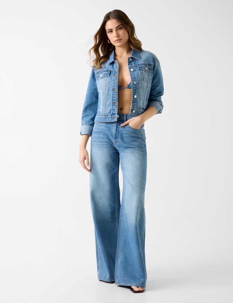 guess alba rhinestones jeans