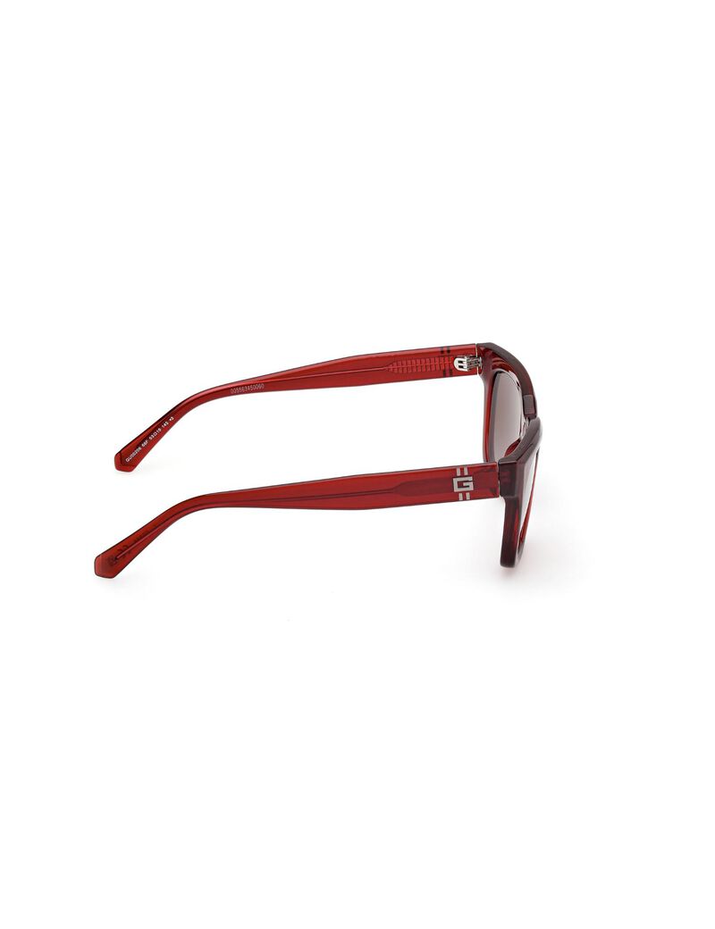 Square red gradient sunglasses