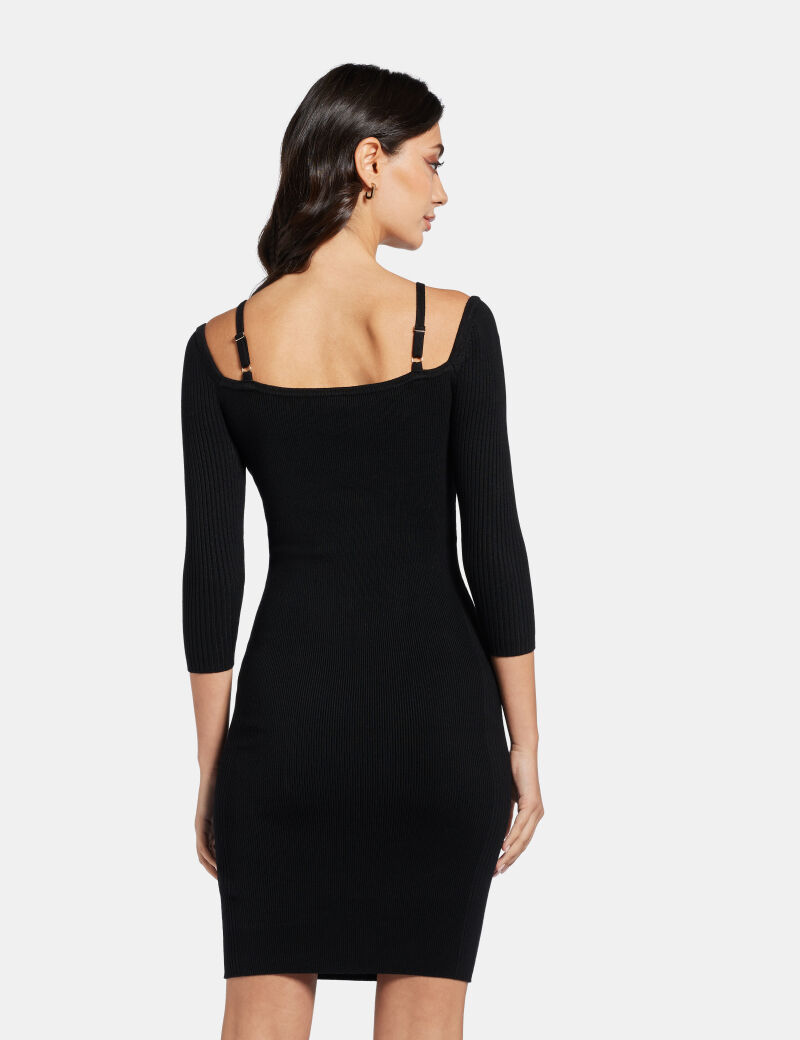 ISA CUT OUT LS DRESS SWTR