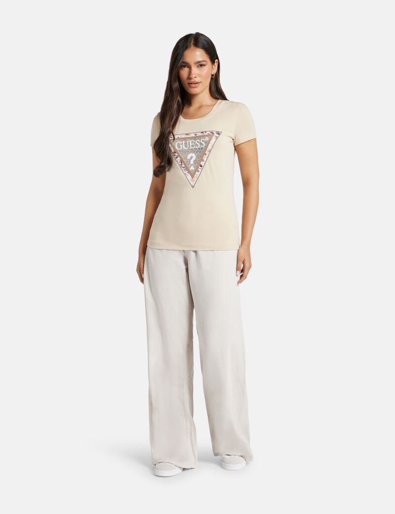 Animalier triangle logo T-shirt