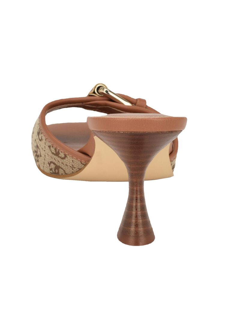 Dista Buckled Logo Kitten Heels