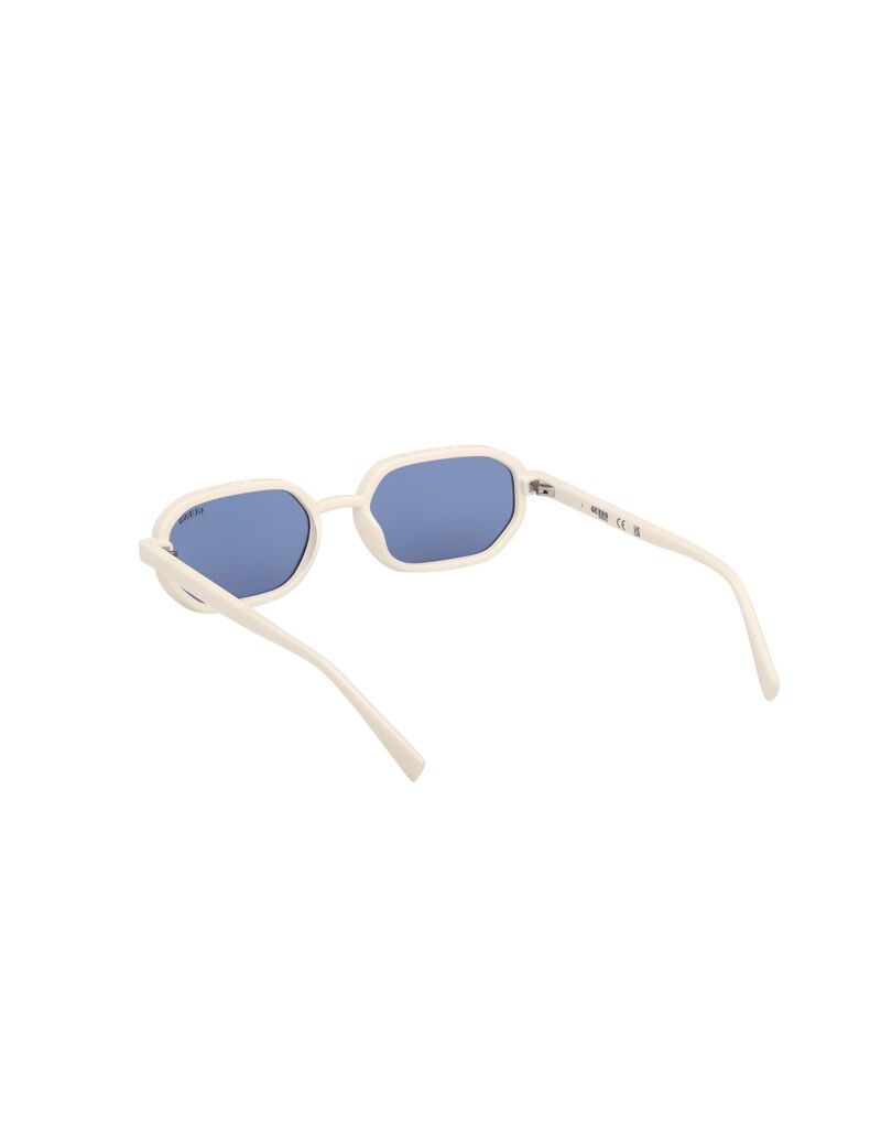 Geometric full rim sunglasses