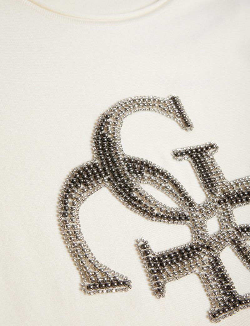 Emerie 4G logo bat sleeve sweater