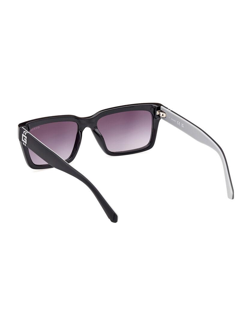 Rectangular Full Rim Sunglasses