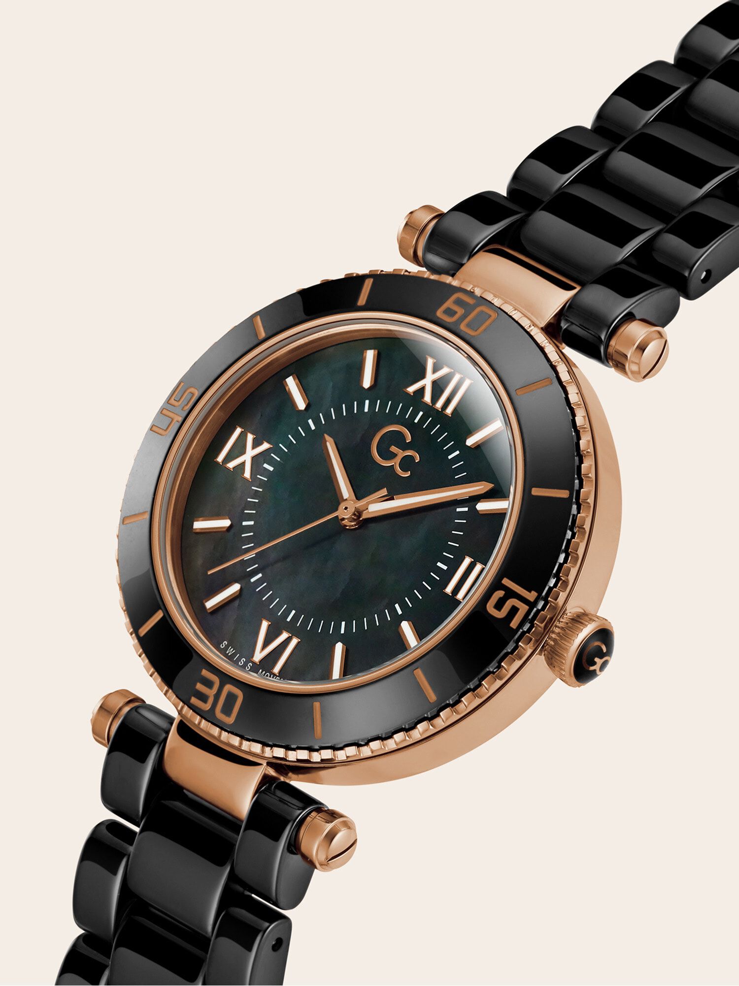 Shop GUESS Online GC ceramic analogue watch
