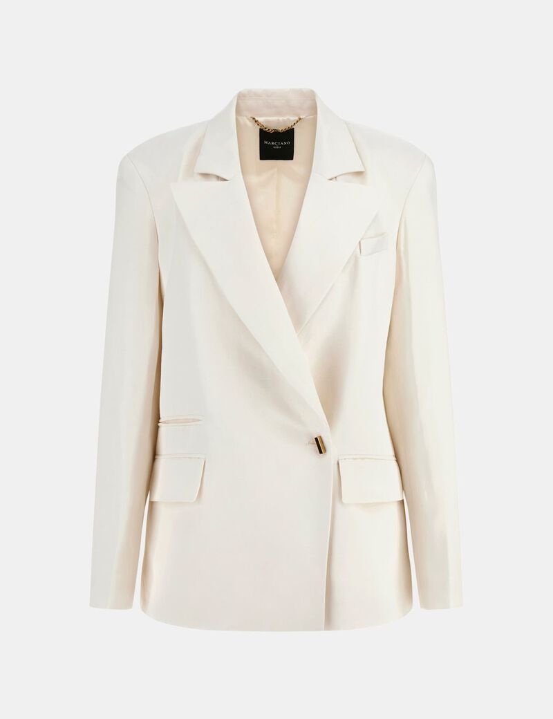 Marciano linen-blend blazer