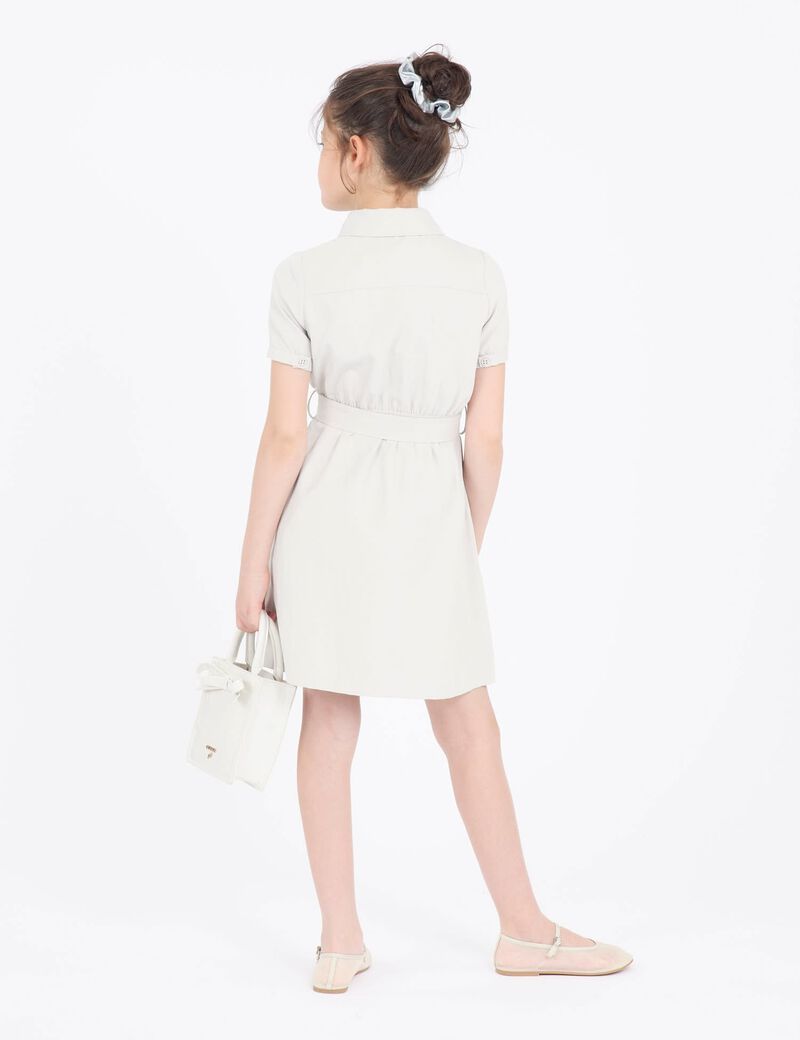 Poplin midi dress