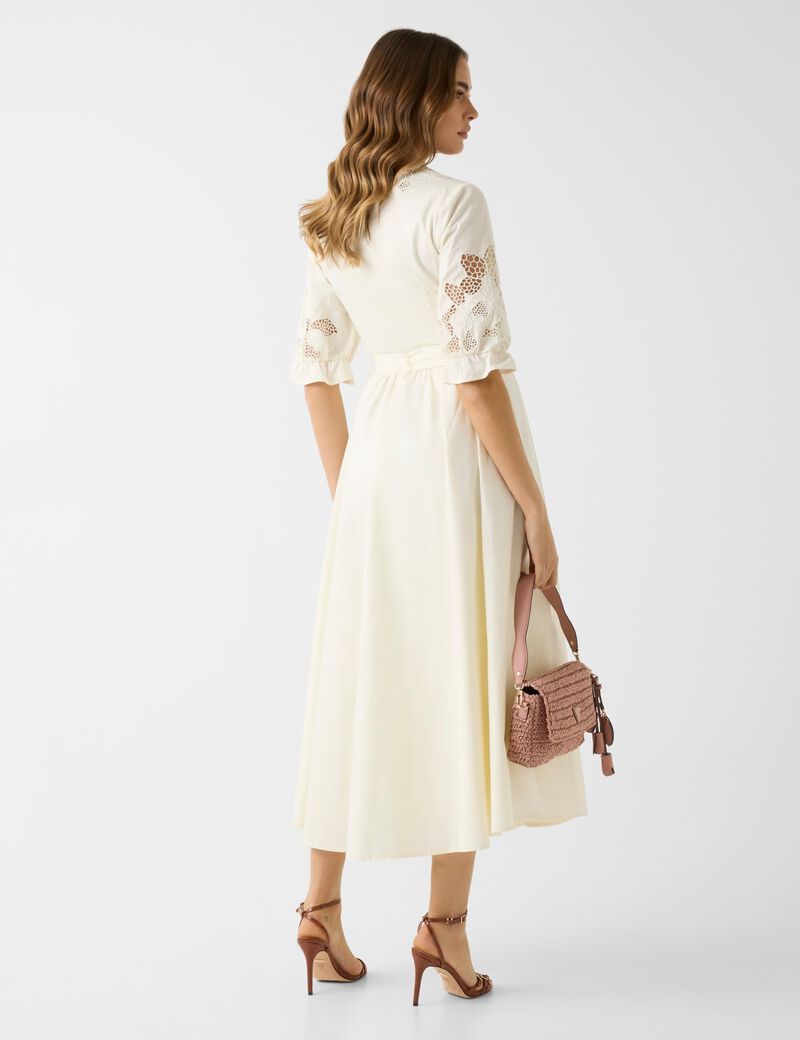 SONIA EMBROIDERED MIDI DRESS