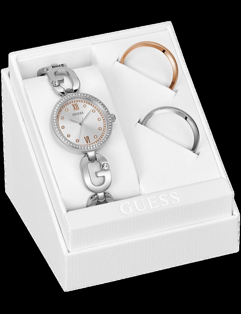 Stainless steel analogue watch