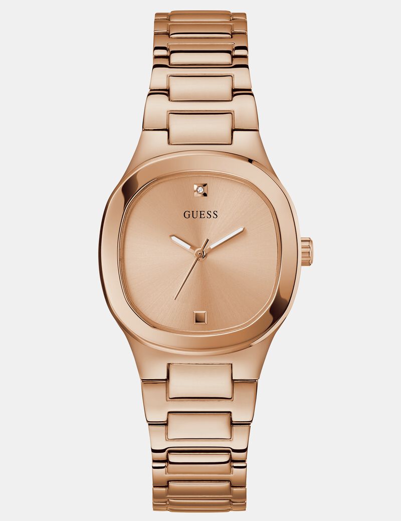 Stainless steel analogue watch