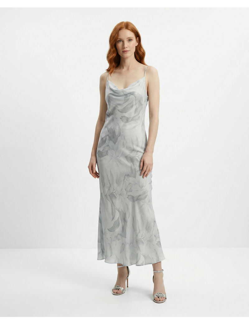 Satin midi dress