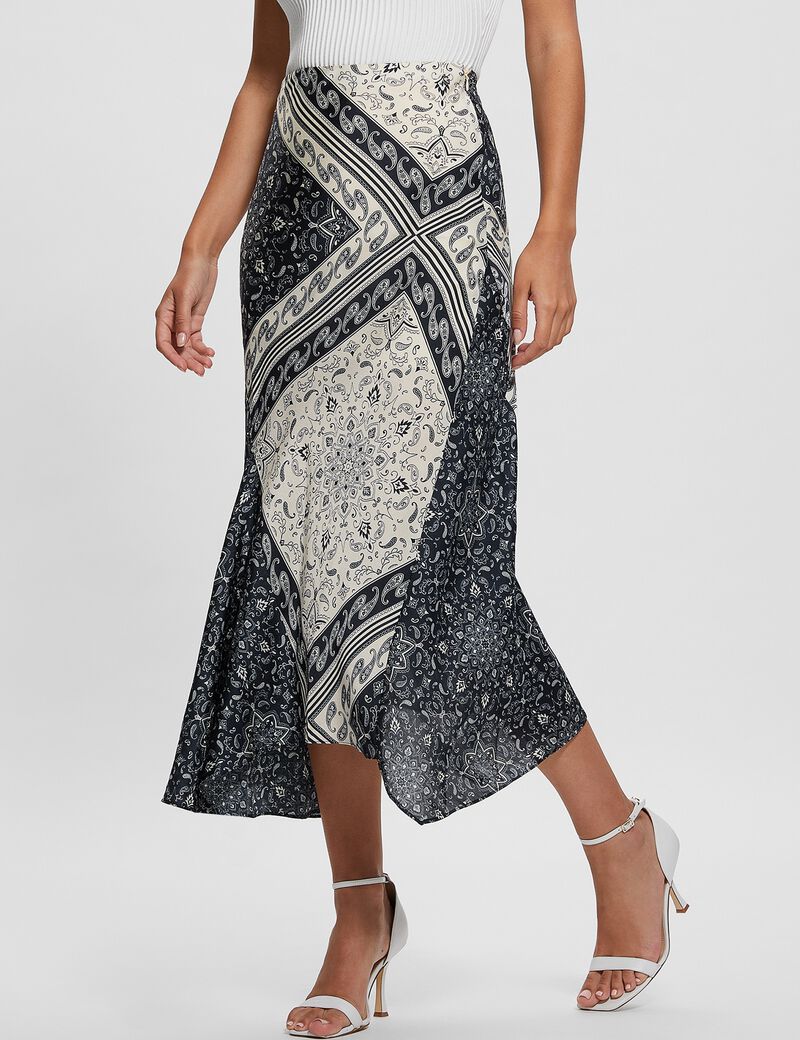 All Over Print Long Skirt