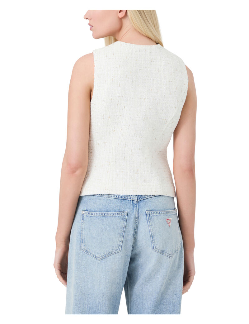 guess tweed vest