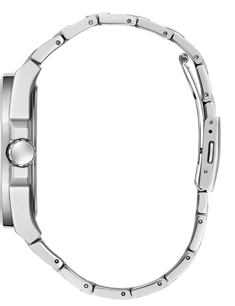 Mens Silver Tone Multi-function Watch